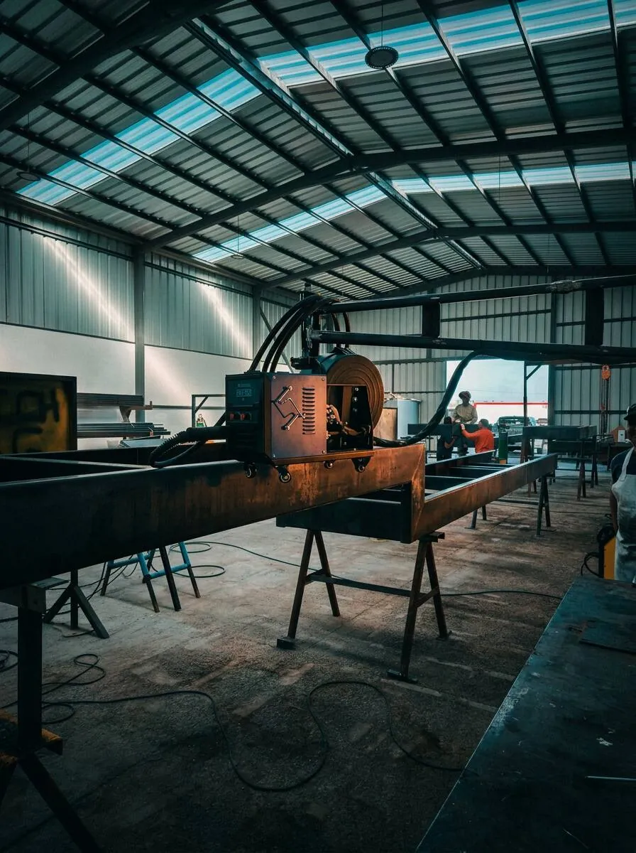 Fabricación en taller: soldadura y armado de estructura metálica 2